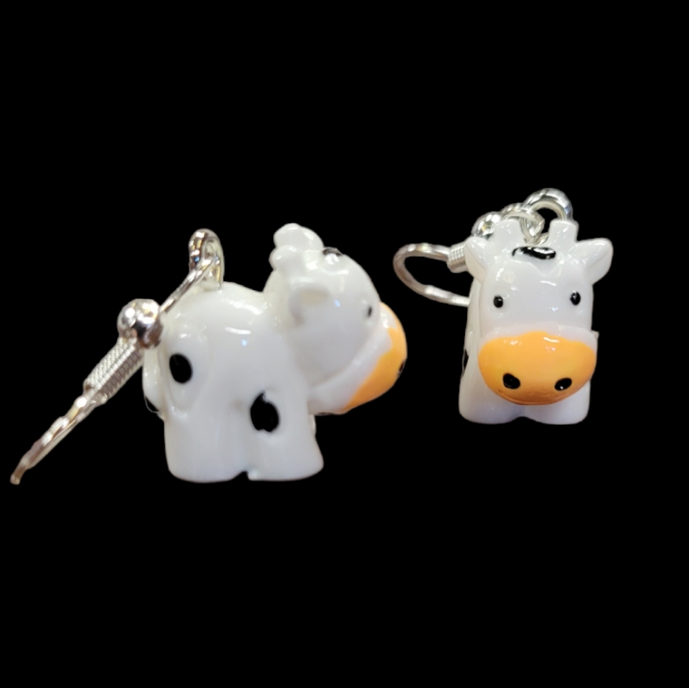 Cow earrings